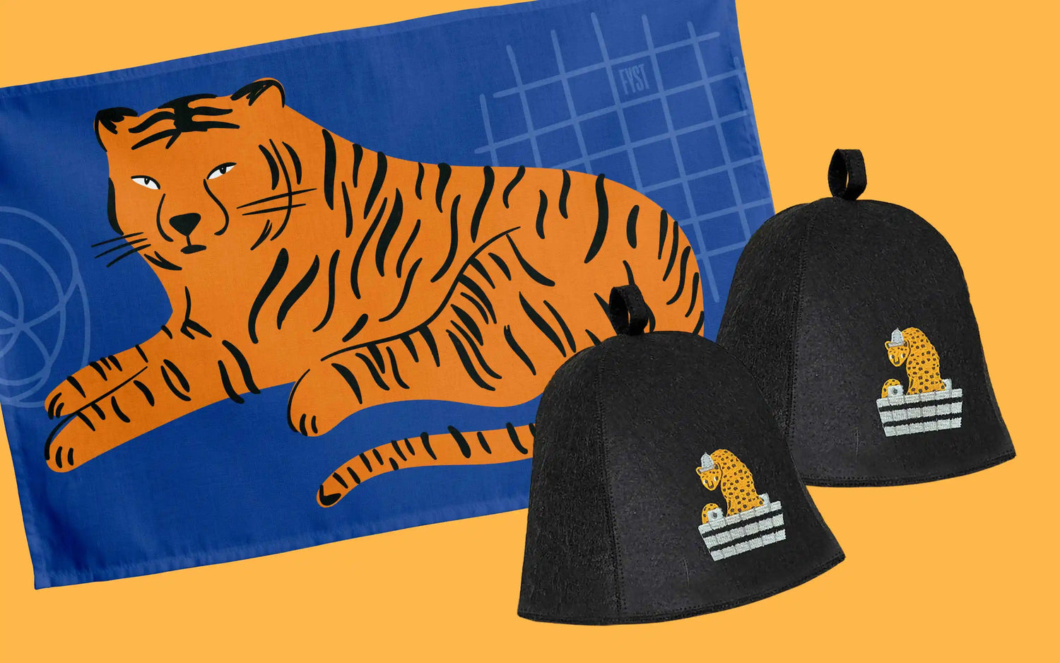 Sauna Hats & Towels for Company Partners and Team