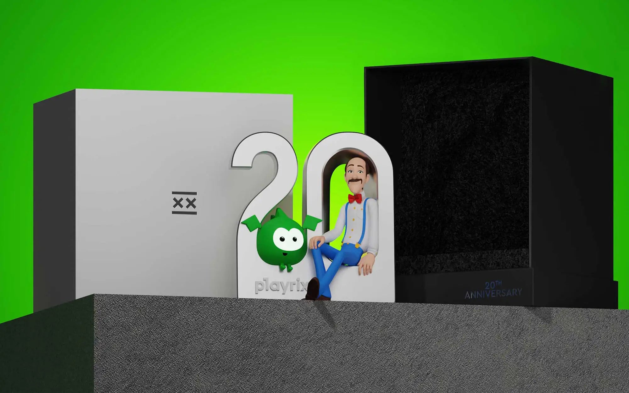 Playrix x Overhood: Custom 3D Figurines for a 20-Year Anniversary Celebration