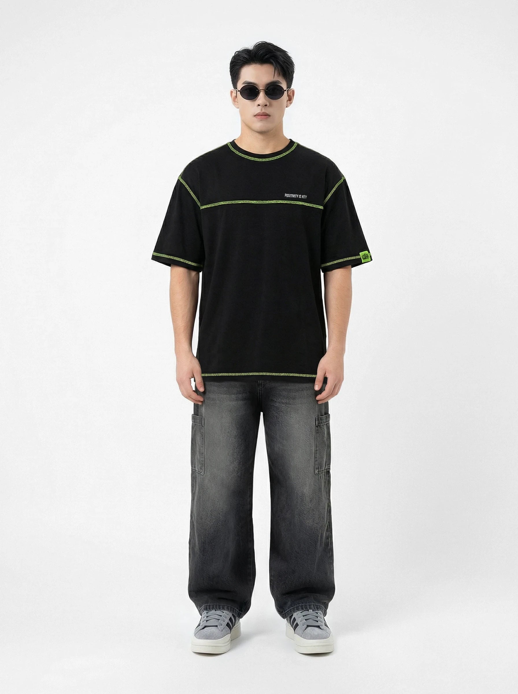 T-shirt With Contrast Stitching